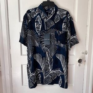 Preswick & Moore Men’s Printed Button Down‎ Collared Shirt Ultrasoft Stretch NWT